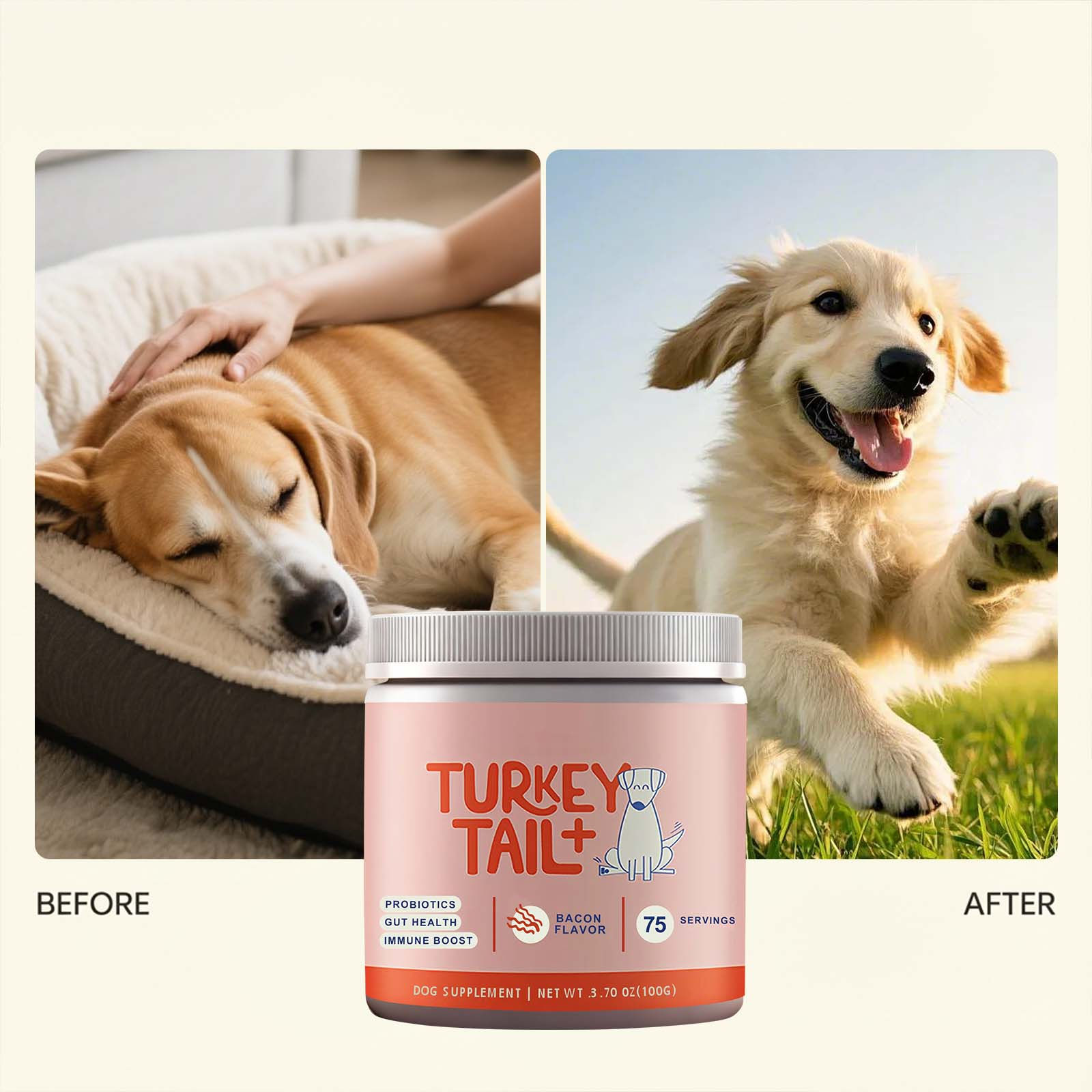 100G 1/2/3PCS Dog Probiotic Soft Granules For Gut Health-Gentle Nourishment Prom