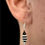 Thumbnail: Medium Enamel Fish Earrings (black & white)