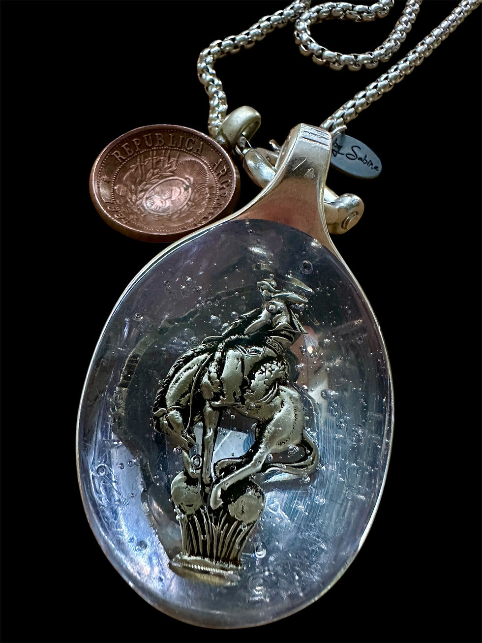 Thumbnail: Antique Souvenir Spoon Necklace