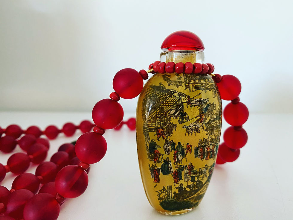 Thumbnail: Vintage Glass Snuff Bottle