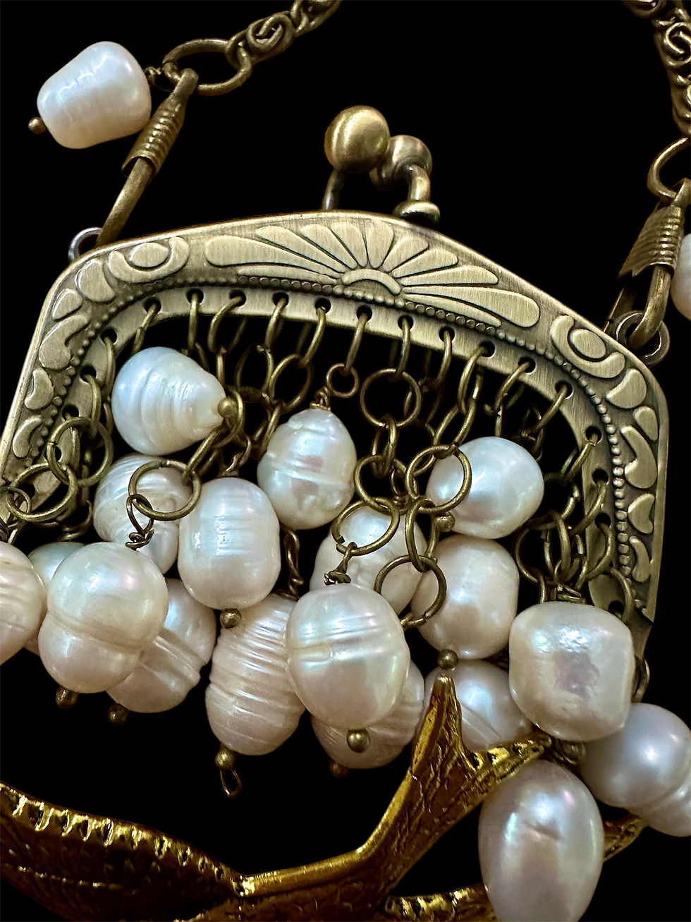 Thumbnail: Vintage Purse Hardware Necklace