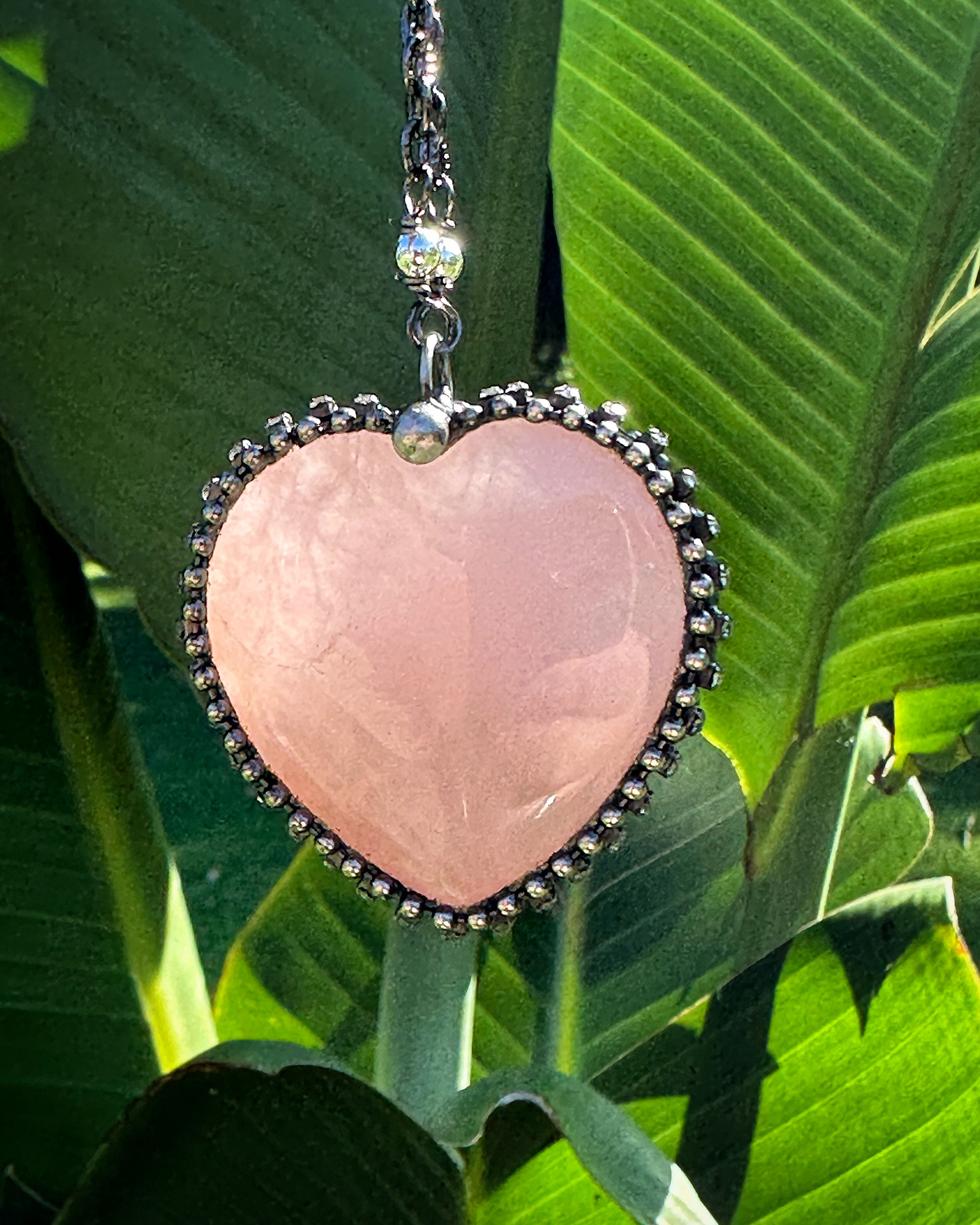 Rose Quartz Heart