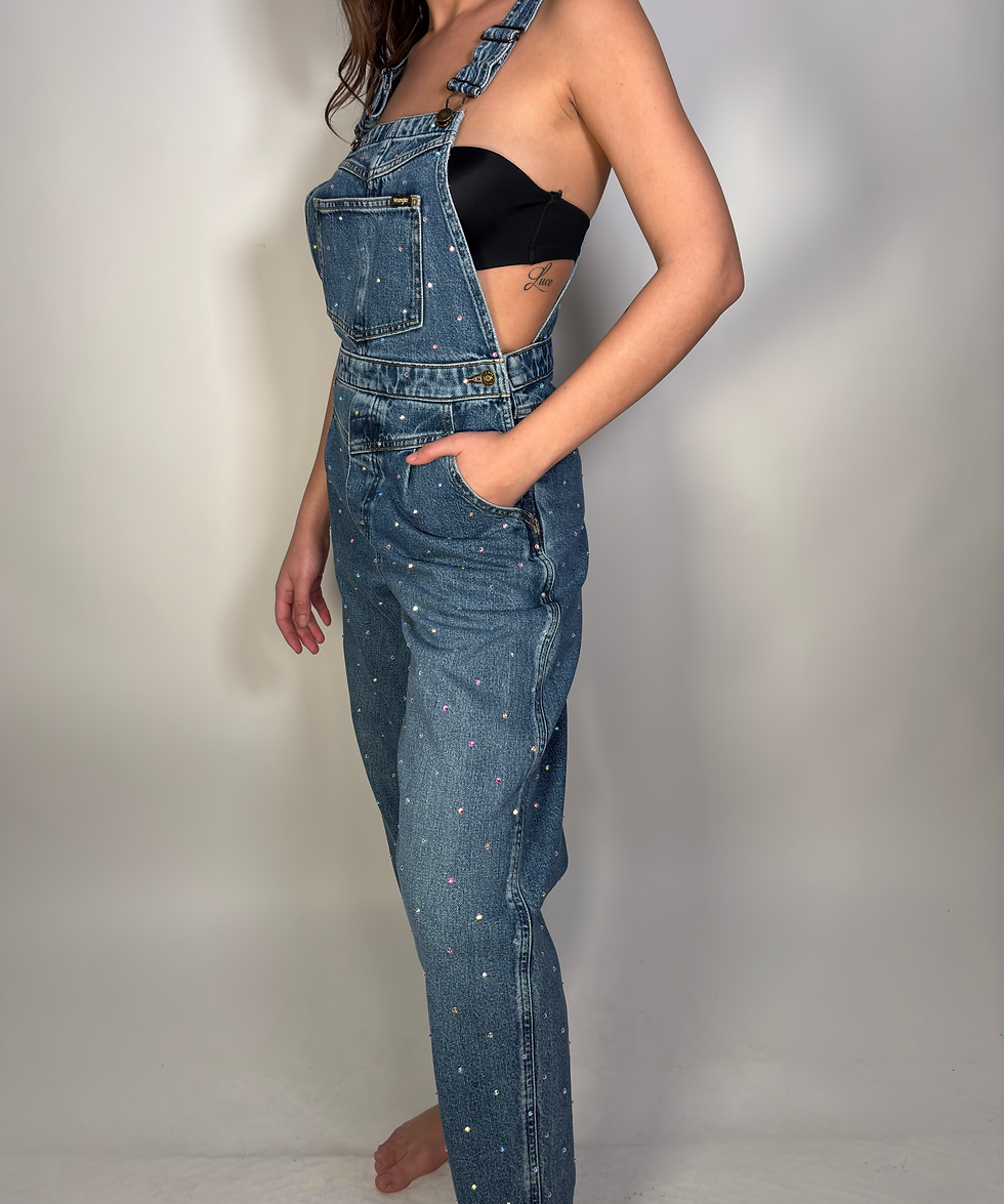 Miniatura: salopette  jeans blu medio