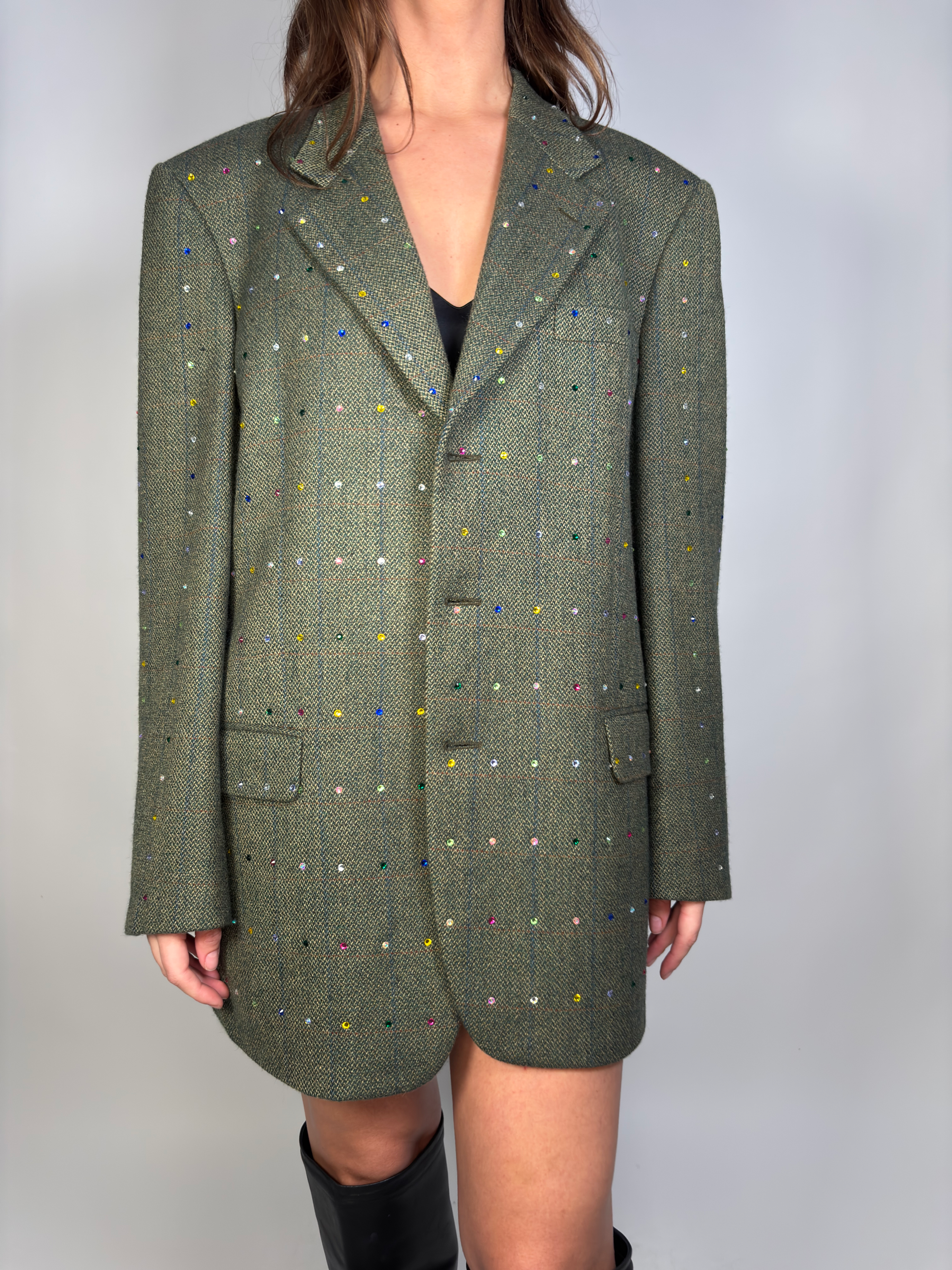blazer verde bosco finestrato