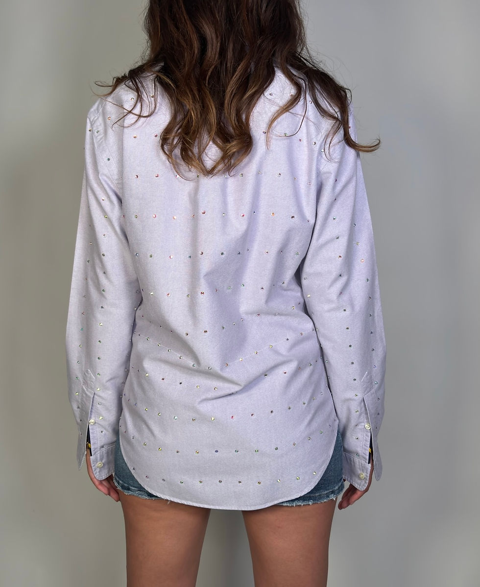Miniatura: Camicia lilla oxford 