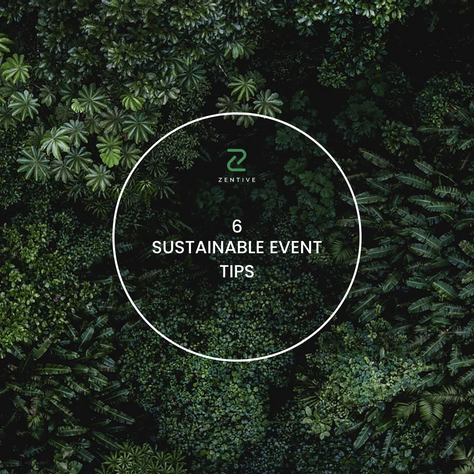 6 sustainable event tips & infographic
