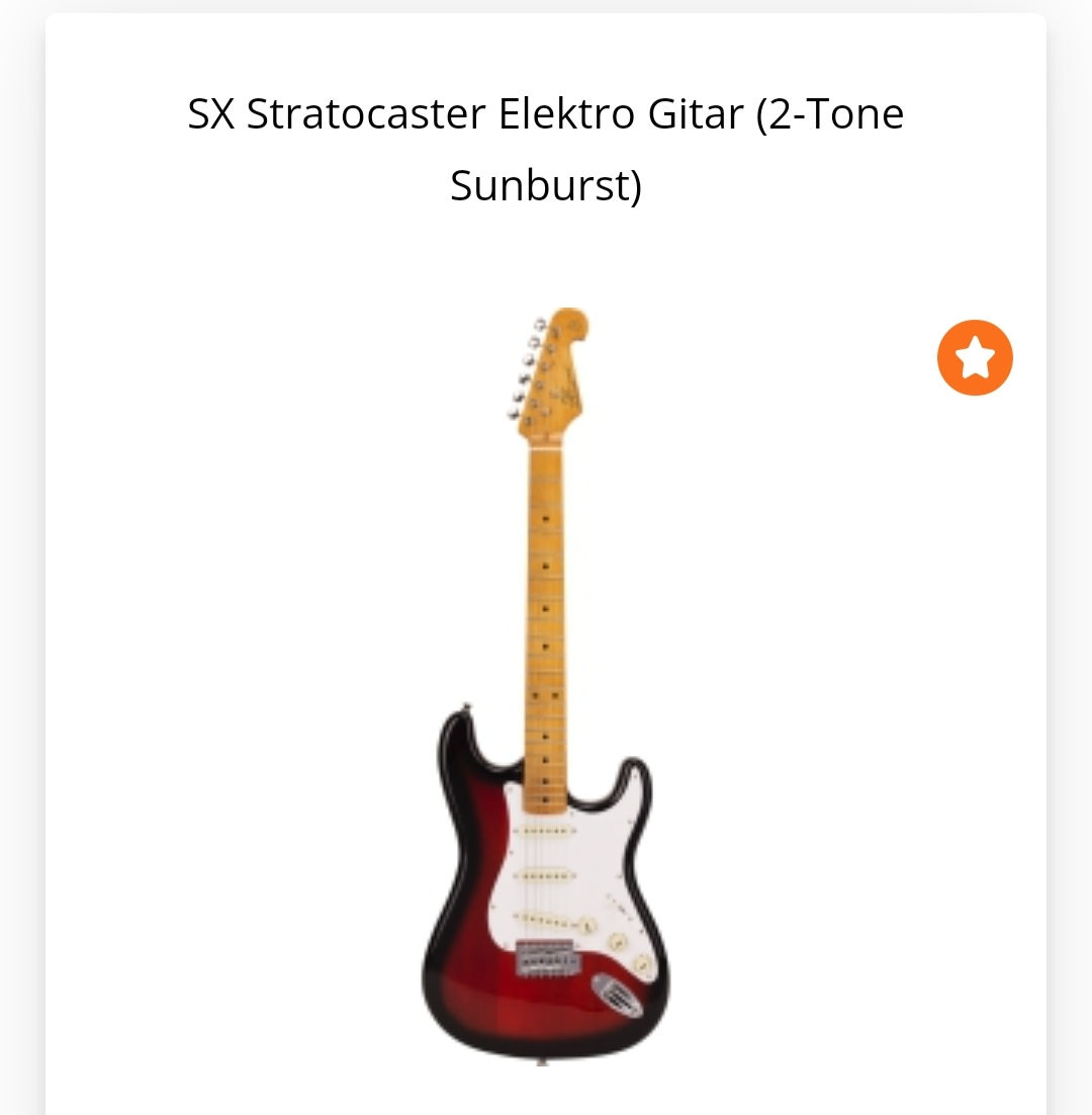 SX Stratocaster Elektro Gitar 