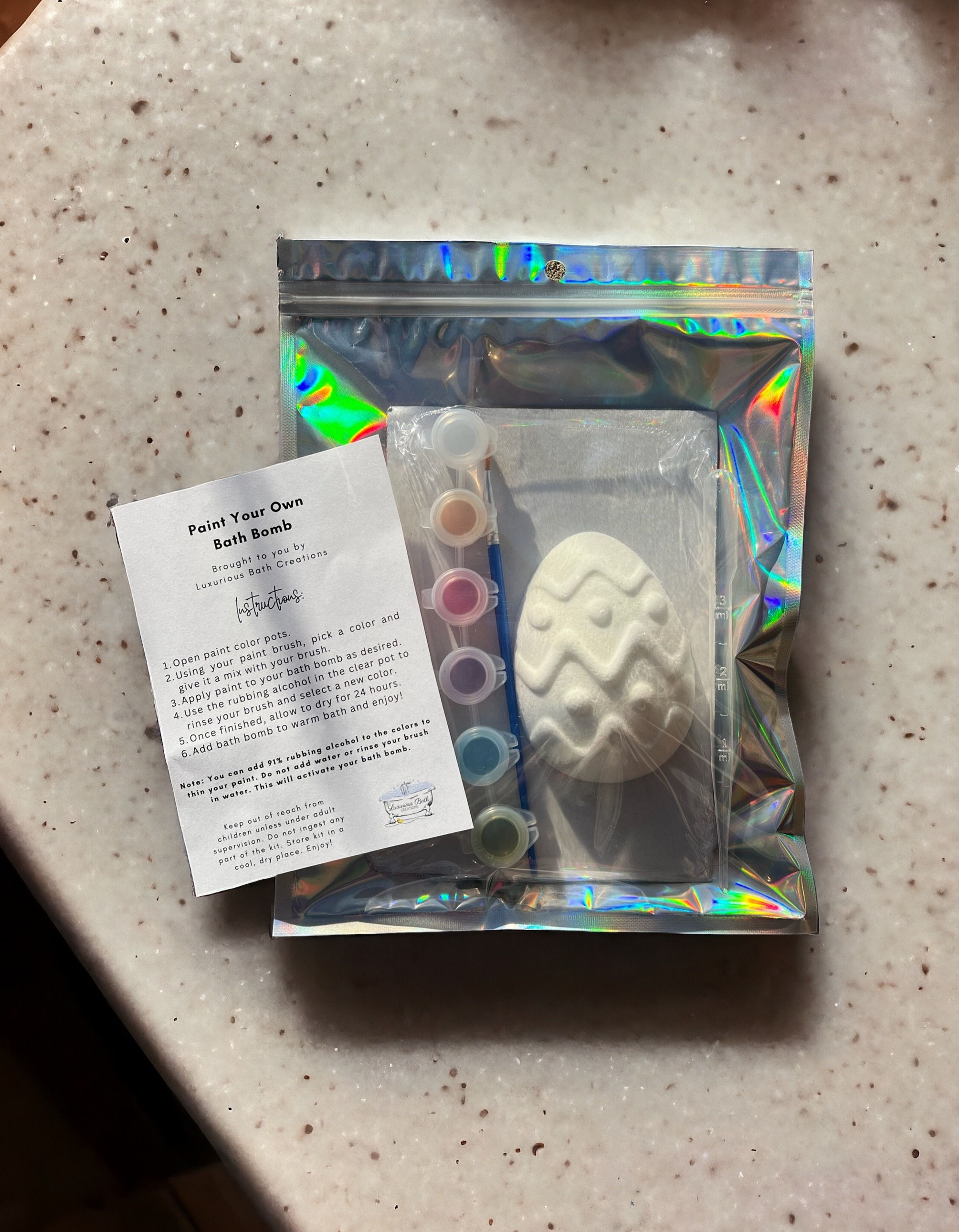 Paint Your Own Bath Bomb Kit