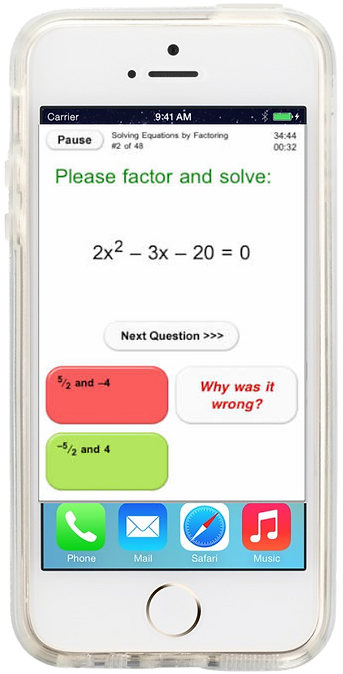 Yay Math Algebra 1 app