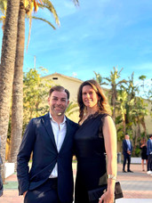 Rubén Hita y Catherine Edwards en los premios de la RFET