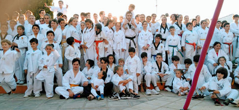 Exhibición de taekwondo en la Zubia