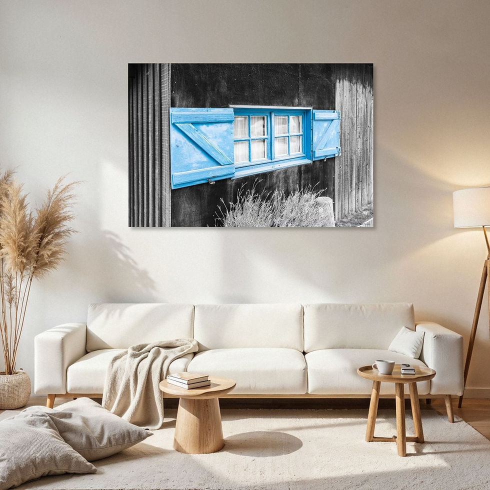 Miniature : Tirage-art-maison-bleu-deco-murale-cap-ferret