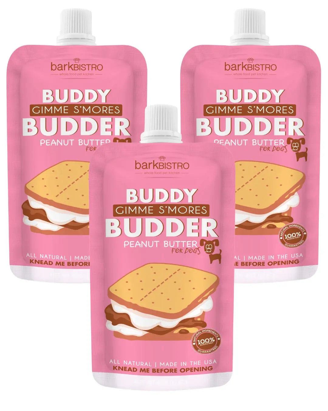 Bark Bistro Gimme S’Mores Buddy Budder Squeezy Pack