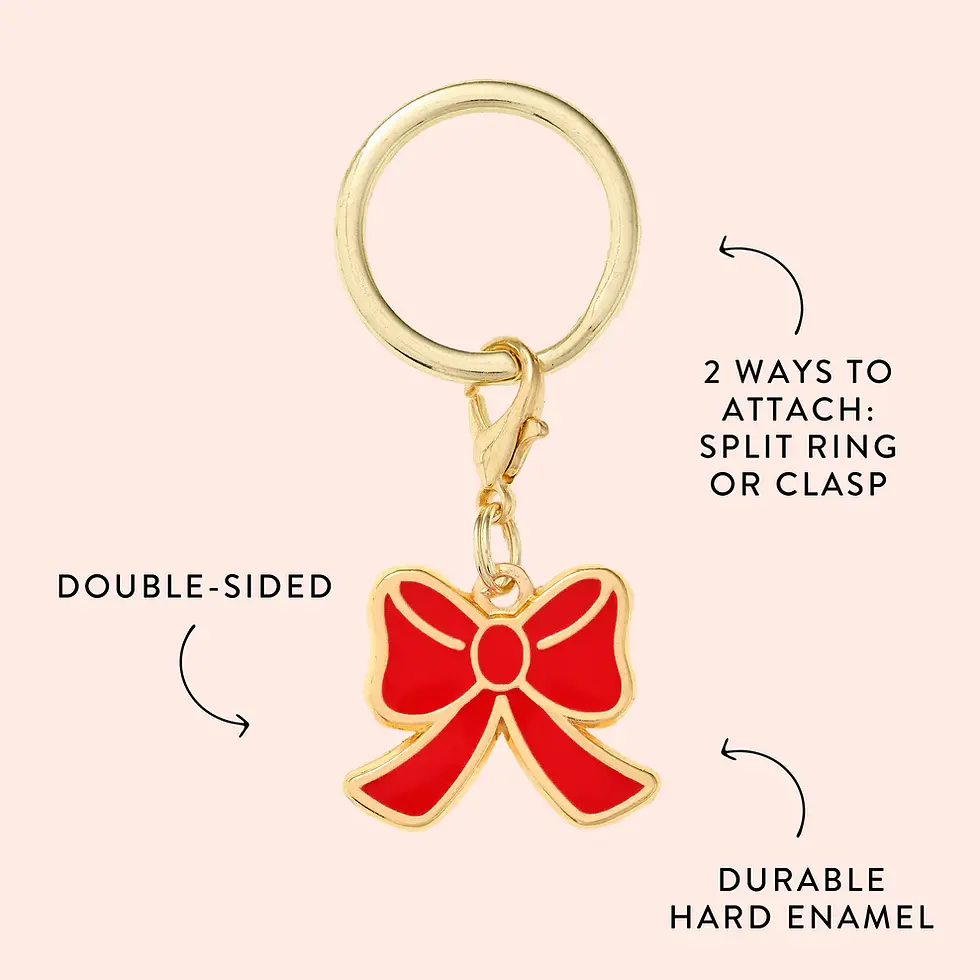 Thumbnail: The Foggy Dog Red Bow Collar Charm