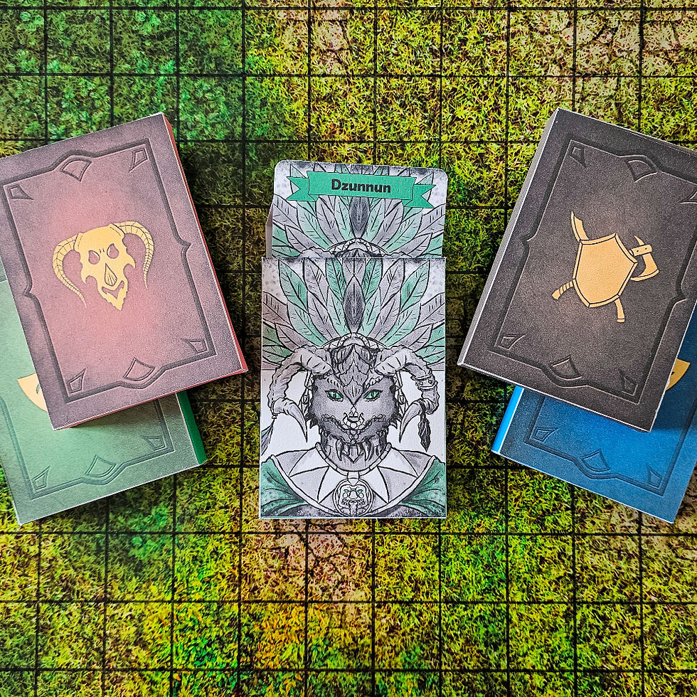 Custom Deck Boxes: Characters, Critters & Initiative