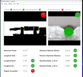 Pin Dimensional Measurement with AI Segmentation