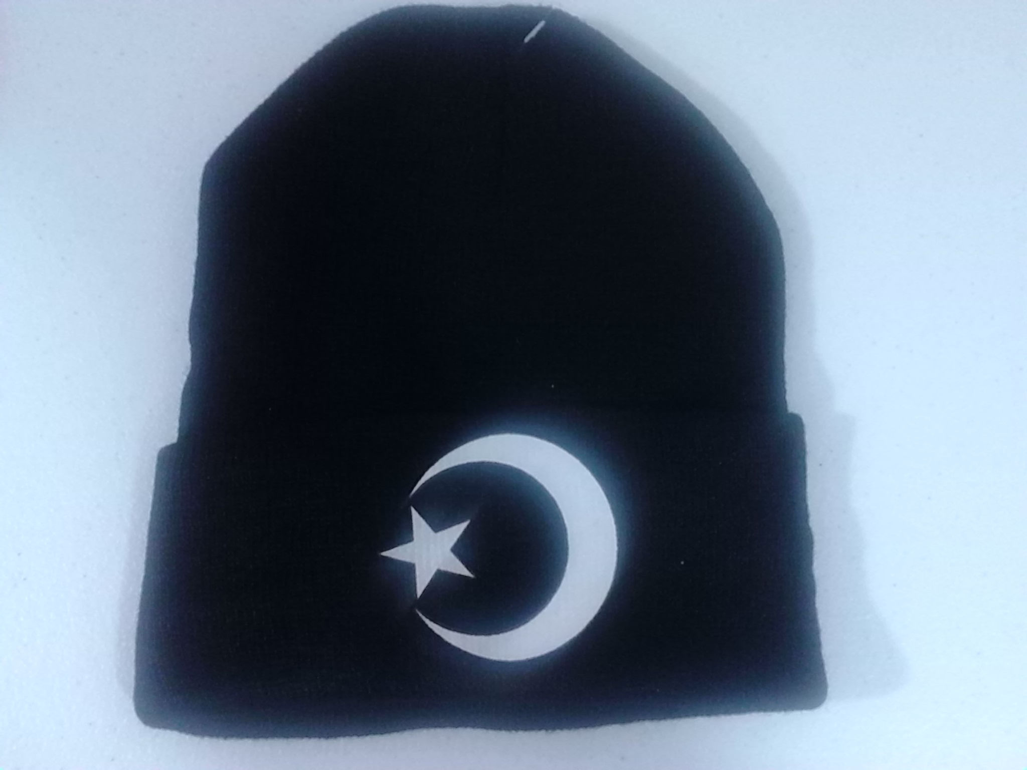 Moon & Star Winter Knit Hat