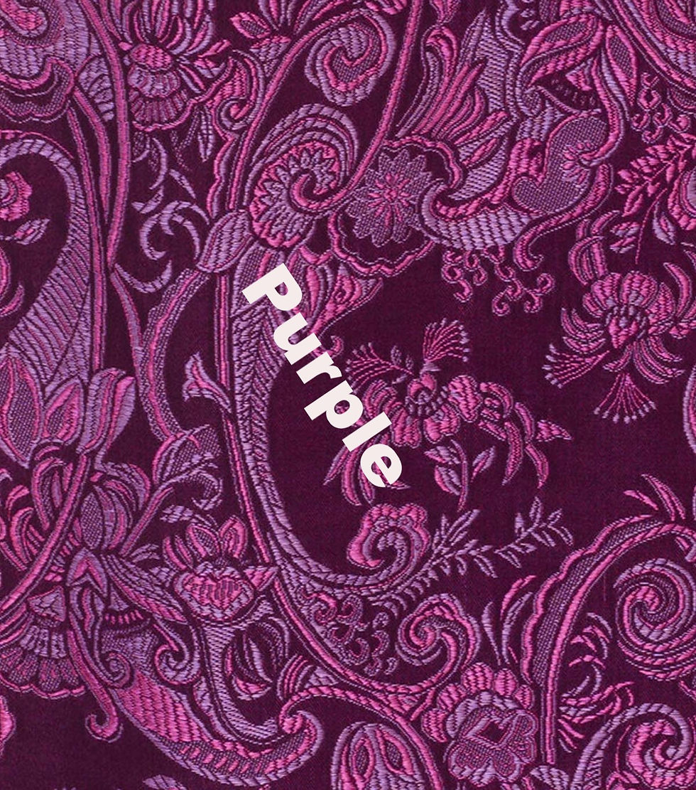 Thumbnail: Brocade Satin 3 Piece (with Black Velvet Cape)