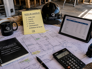 Planificación de proyectos de construcción con análisis de costos y riesgos