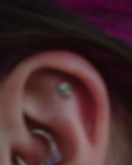 Flat helix piercing
