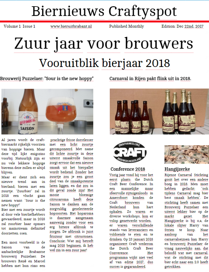2018 beloofd een zuur jaar te worden