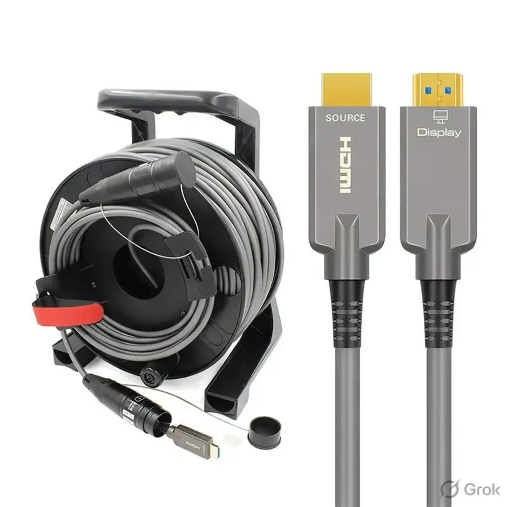 HDMI FIBER CABLE 100M (WITH REEL)