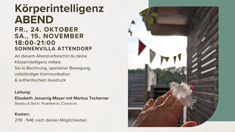 KÖRPERINTELLIGENZ ABEND