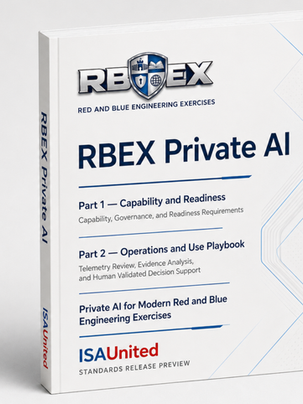 A Private AI Standard for Cyber Red and Blue Team Exercises