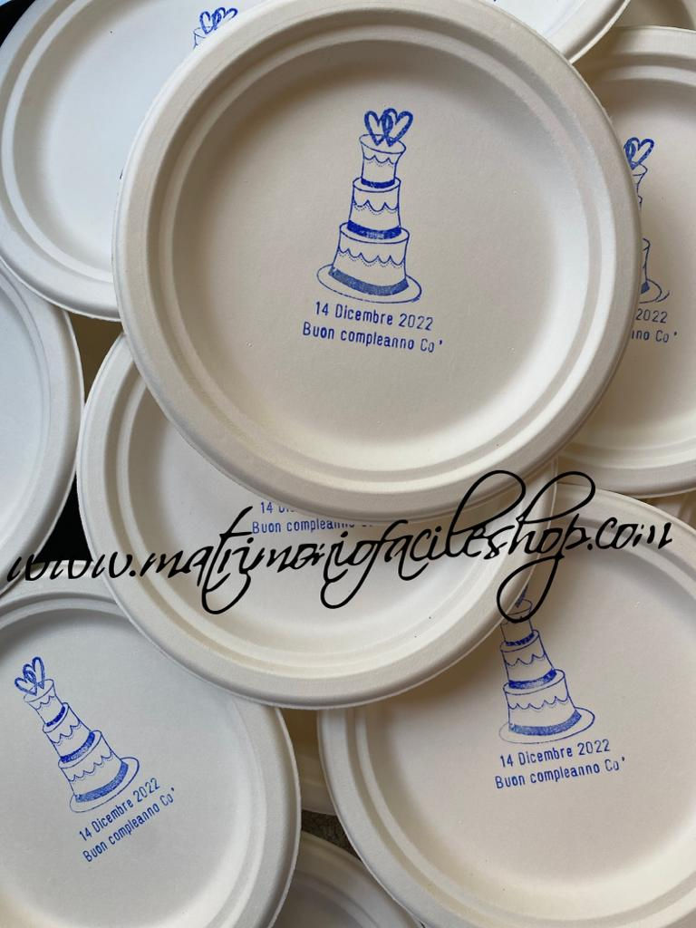 Miniatura: Piatti personalizzati con scritta