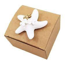 Miniatura: Gessetto bianco - Stella con fiori