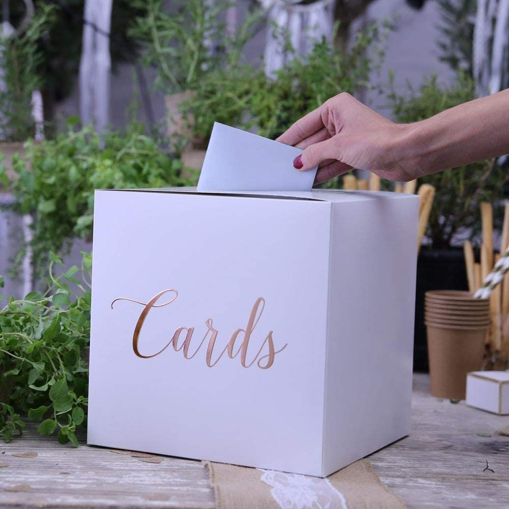 SCATOLA PORTA BUSTE - Gold Rose