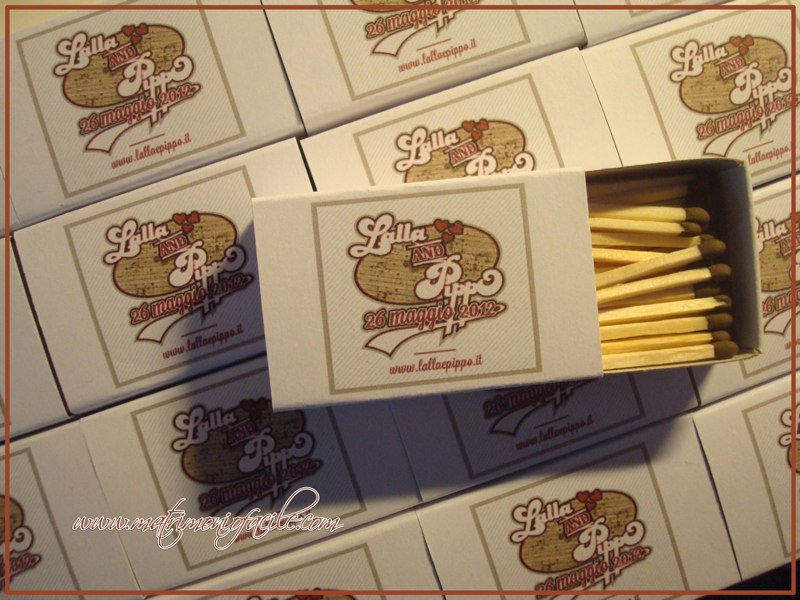 Miniatura: BOX FIAMMIFERI PERSONALIZZATI