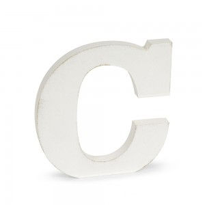 Miniatura: Lettere Shabby in legno - A/O