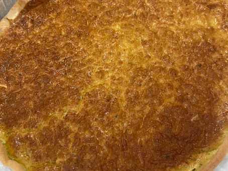 Tarte aux fromages et pesto