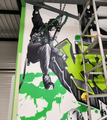 décoration graffiti, décoration entreprise, professionnel, décoration d'intérieur