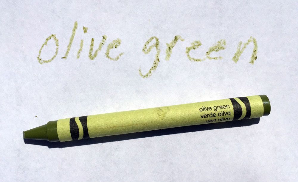 Image result for olive green crayon
