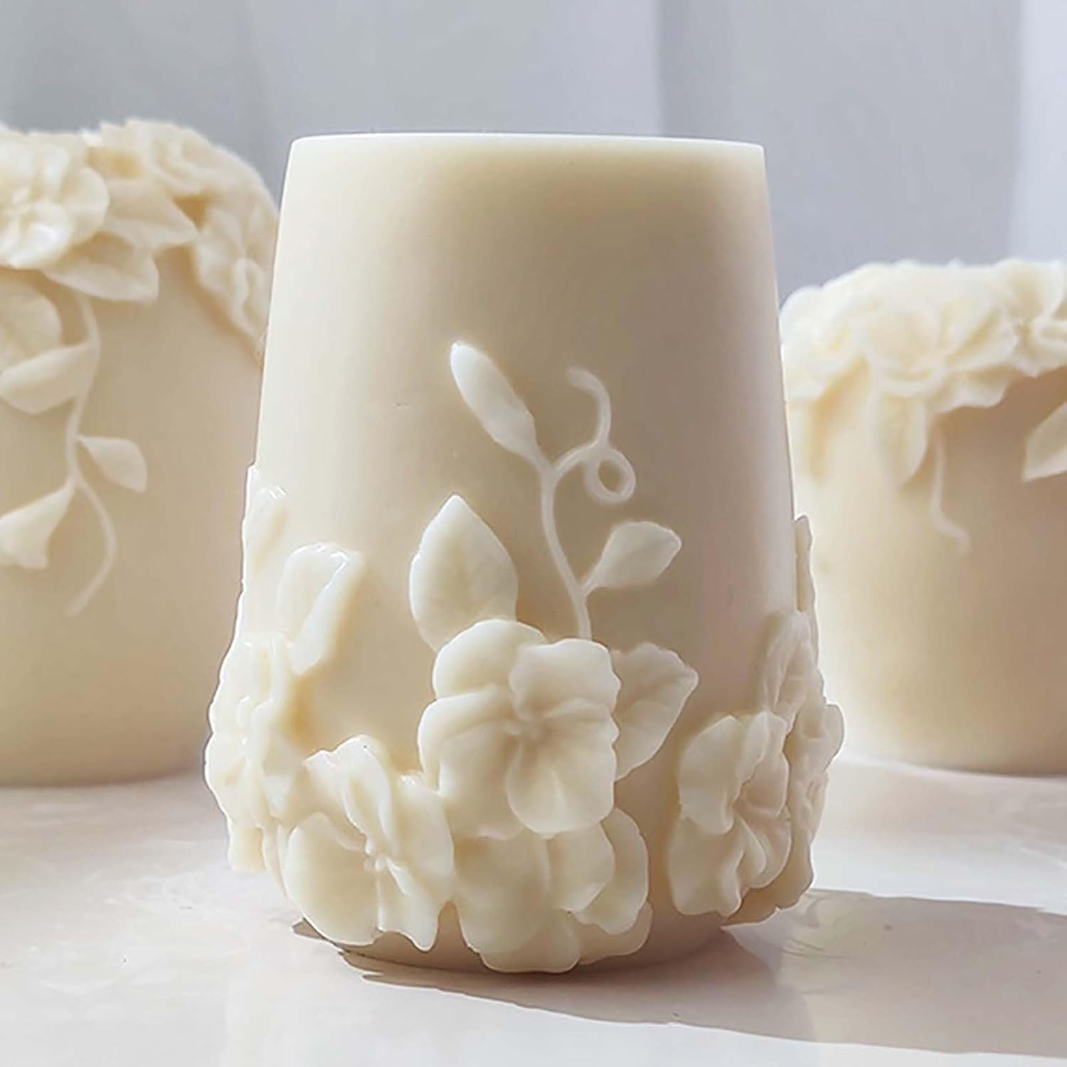 Rose Pillar Candle