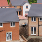 Houses in the UK during construction