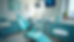 Eye-level view of a dental clinic treatment room with dental chair and equipment