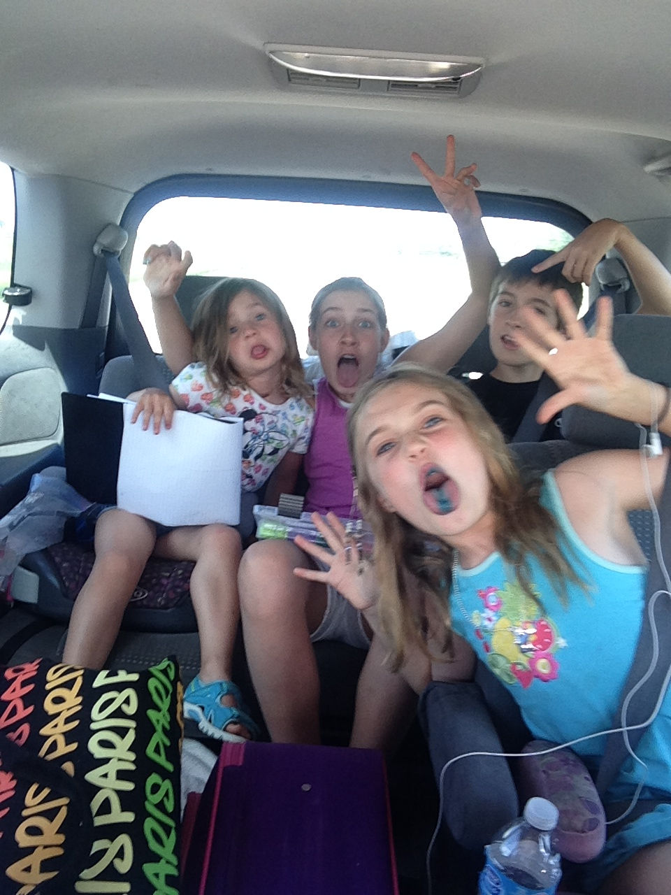 This is when we needed seat space for stuff which was a bad idea.