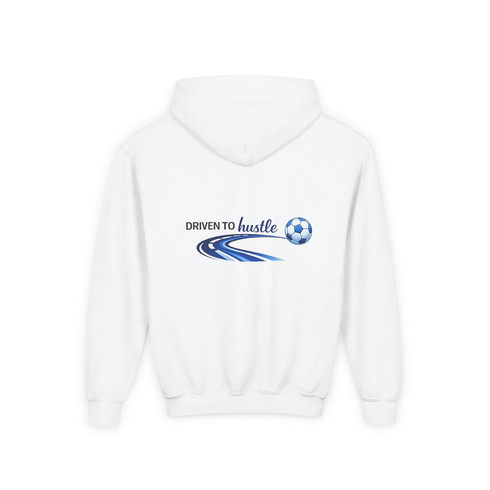 Thumbnail: Soccer Driven to Hustle - Youth Unisex Hooded Sweatshirt