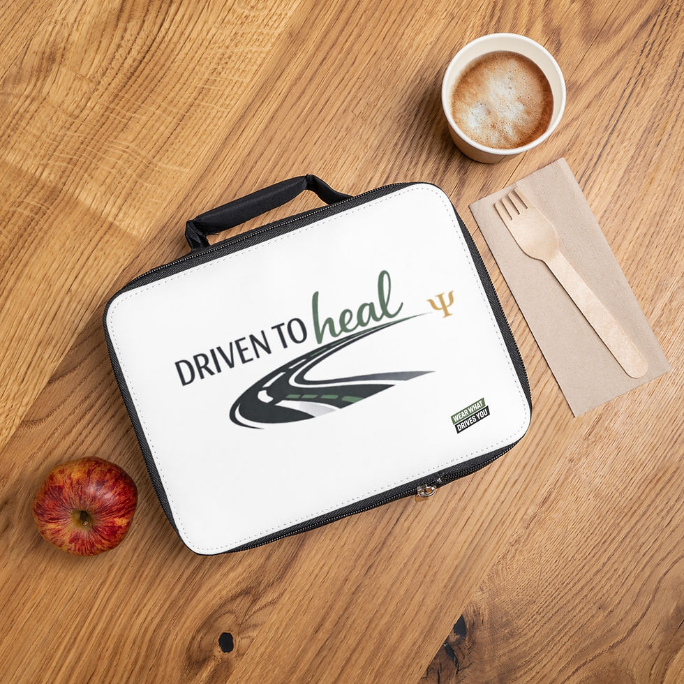 Thumbnail: Driven to Heal Lunch Bag - Mental Health Professionals