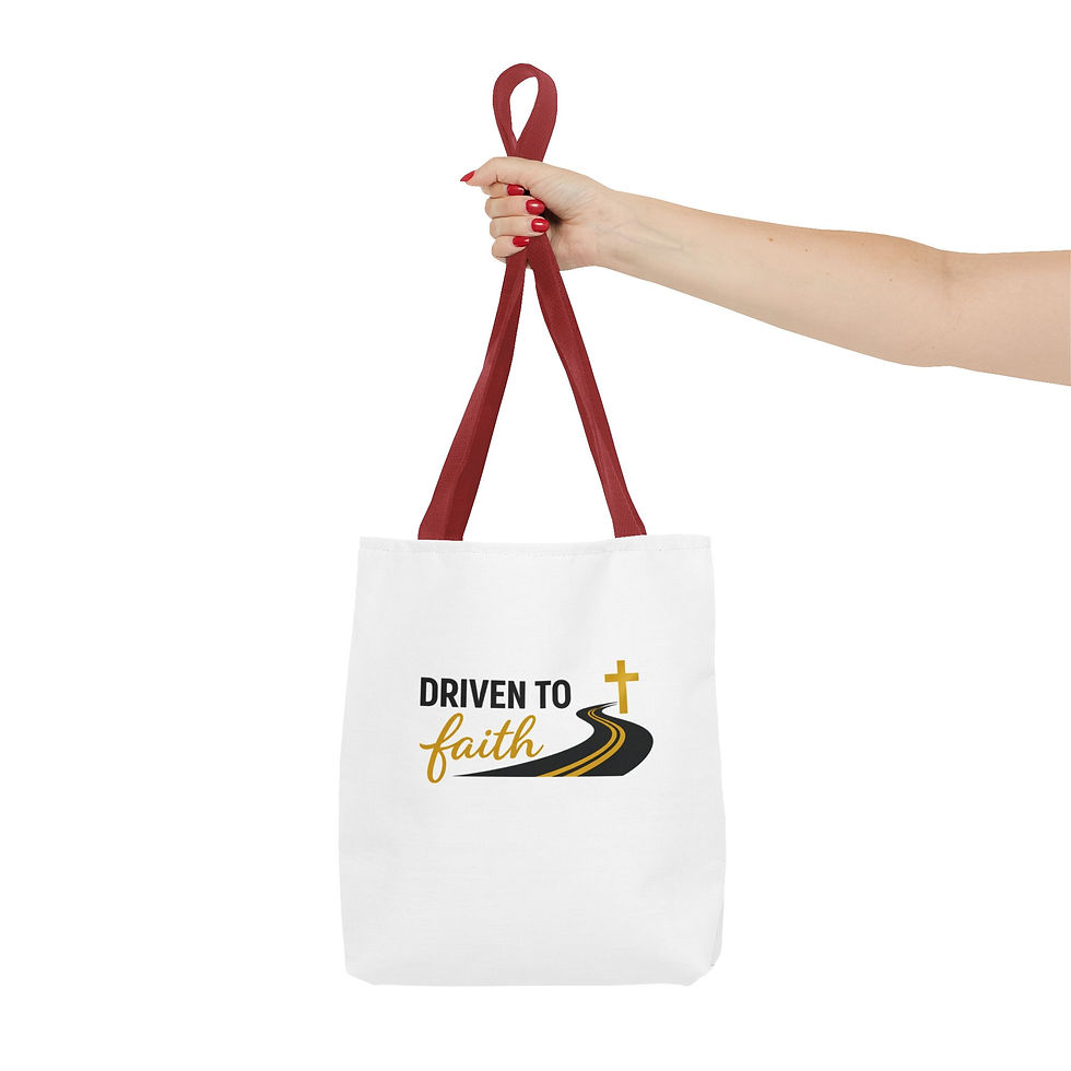 Thumbnail: Driven to Faith Tote Bag 