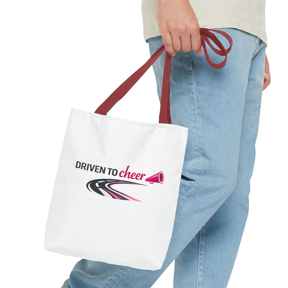 Thumbnail: Driven to Cheer Tote Bag 