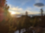 Overlooking the lake with amazing sunsets
