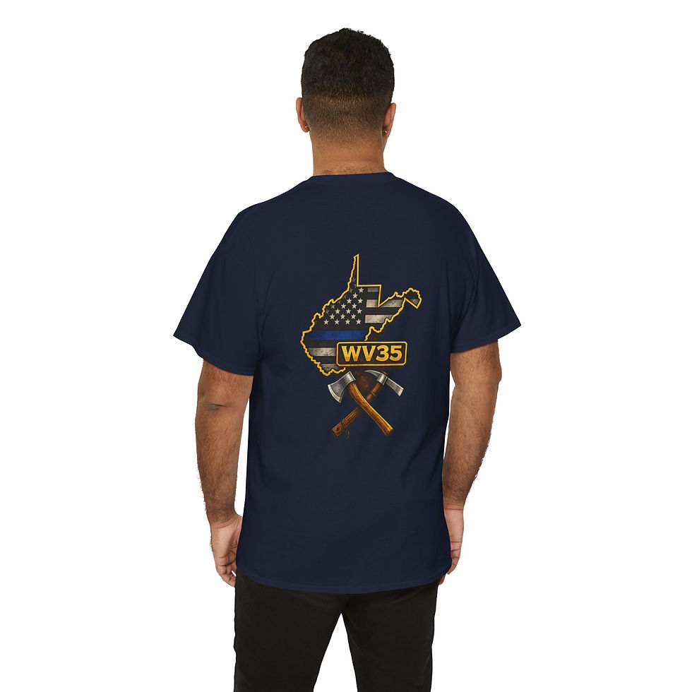 Thumbnail: WV35 This Blue Line Flag T-Shirt