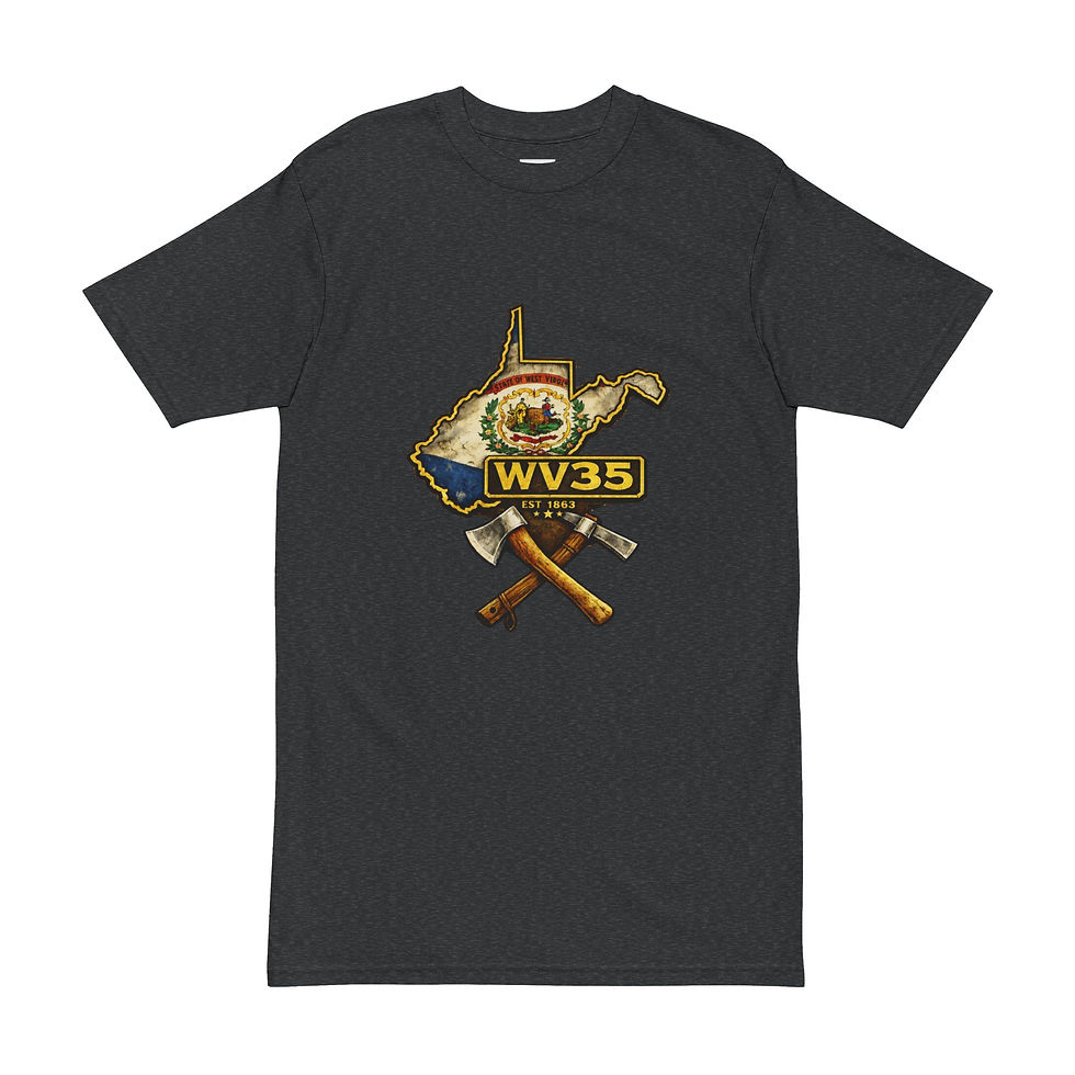 Thumbnail: WV35 West Virginia Map Axe Graphic Tee