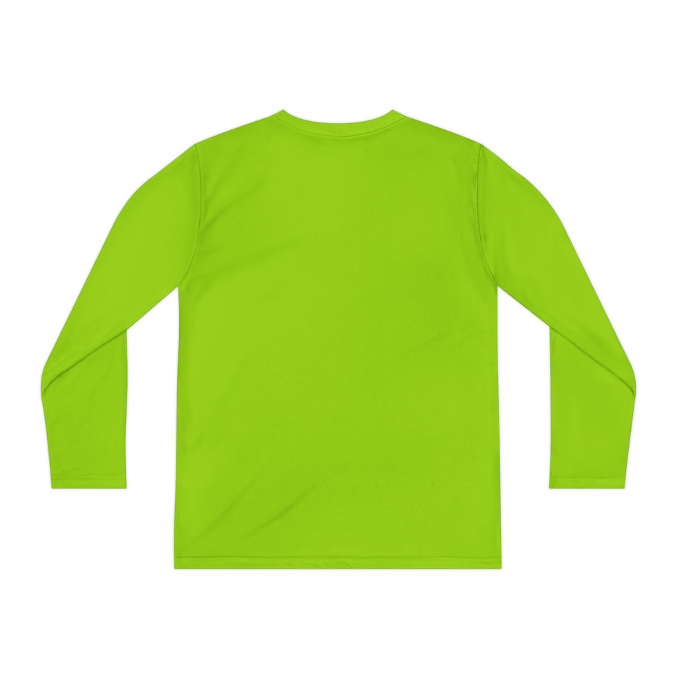 Thumbnail: Youth Long Sleeve Tee — Cheerful Leprechaun Rainbow St. Patrick’s Day Design