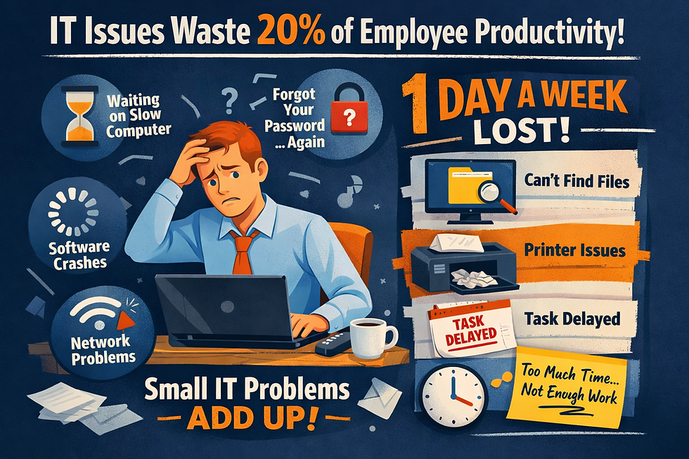 💻 Friday Fun Fact: IT Issues Waste 20% of Employee Productivity