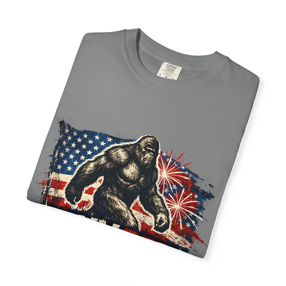 Thumbnail: American Sasquatch WV35 T-Shirt — Patriotic Bigfoot Graphic Tee